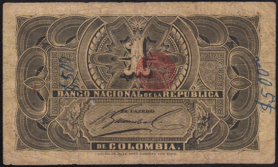 1 Peso Banco Nacional 1893