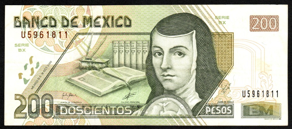 200 pesos 18 Octubre 2000 México