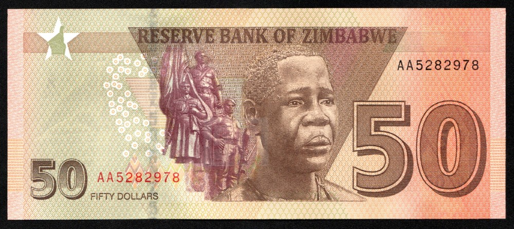 50 Dólares 2020 Zimbabwe