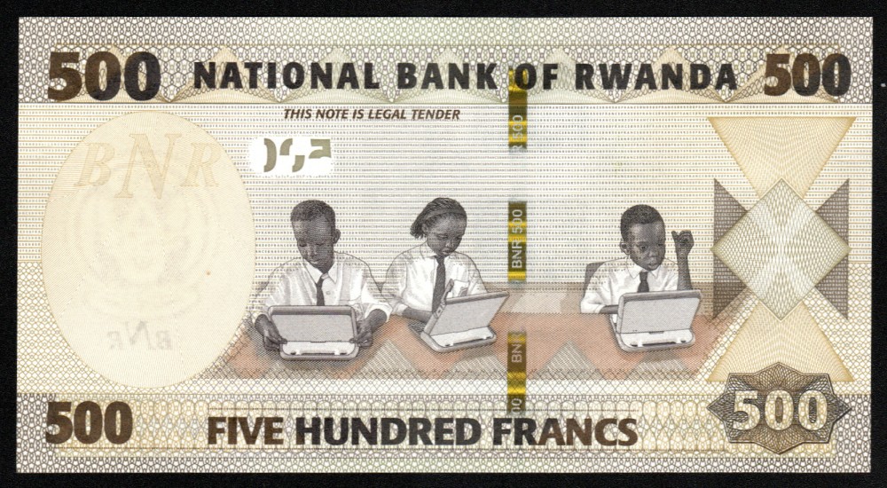500 Hundred Francs Rwanda 01.02.2019