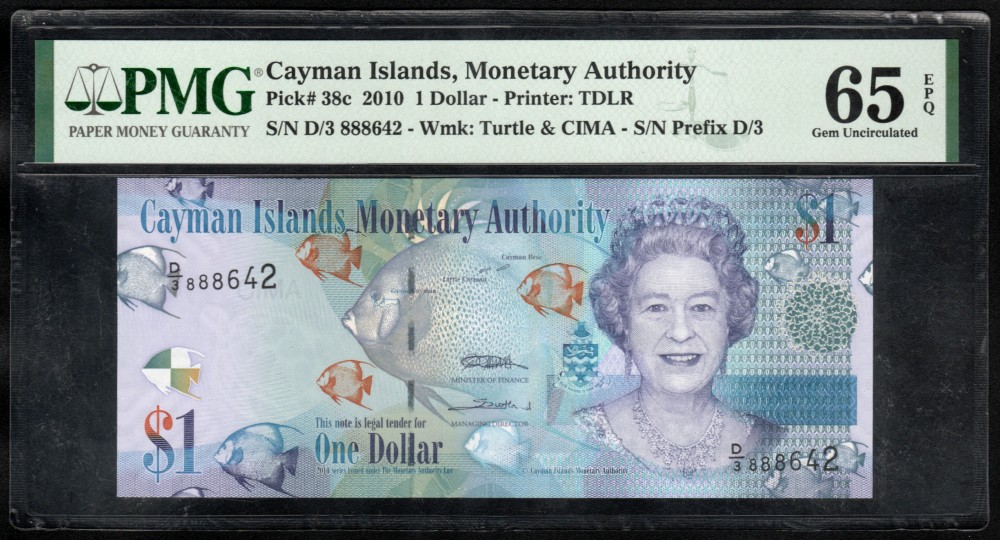 1 Dólar Islas Caiman 2010
