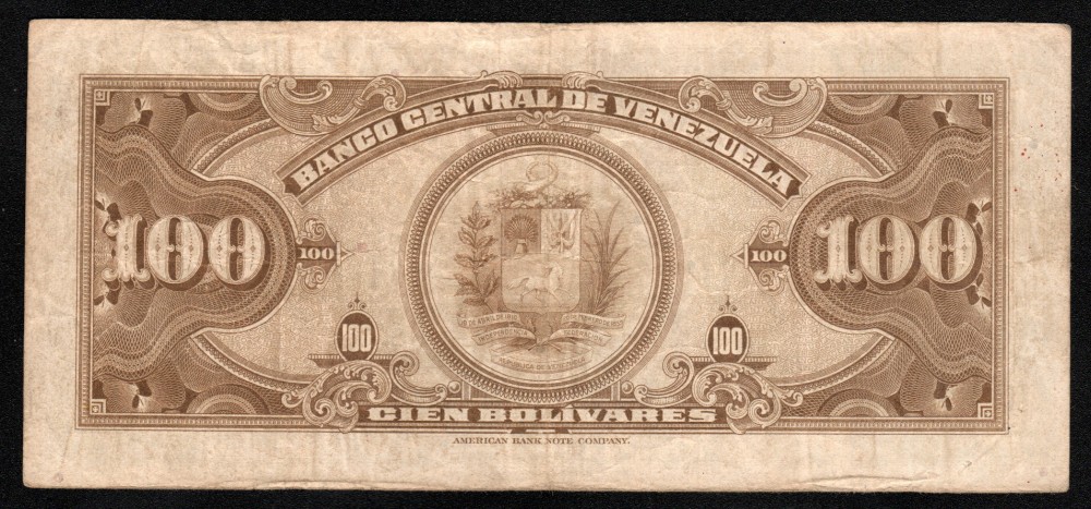 Venezuela 100 Bolivares 1956