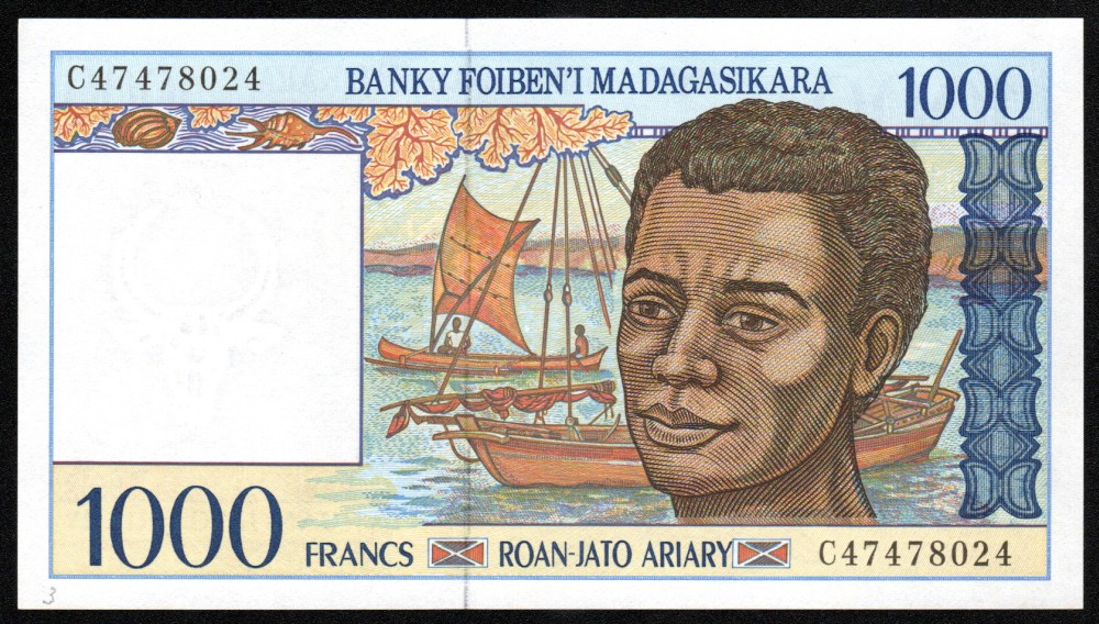 Madagaskar 1000 Francos 1994-2004