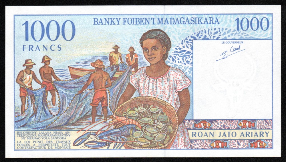 Madagaskar 1000 Francos 1994-2004