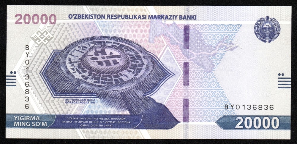 Uzbekistan 20.000 Som 2021