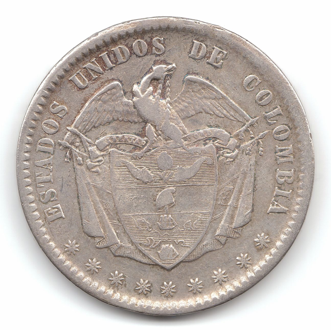 1 peso 1863 - Image 2