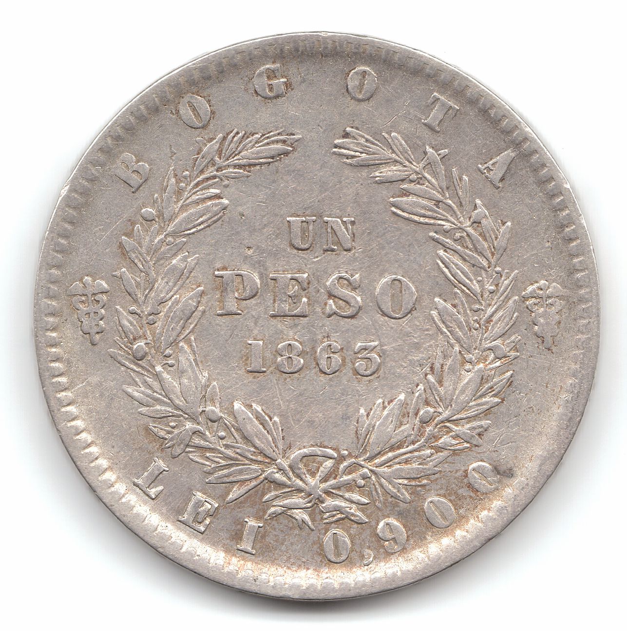 1 peso 1863